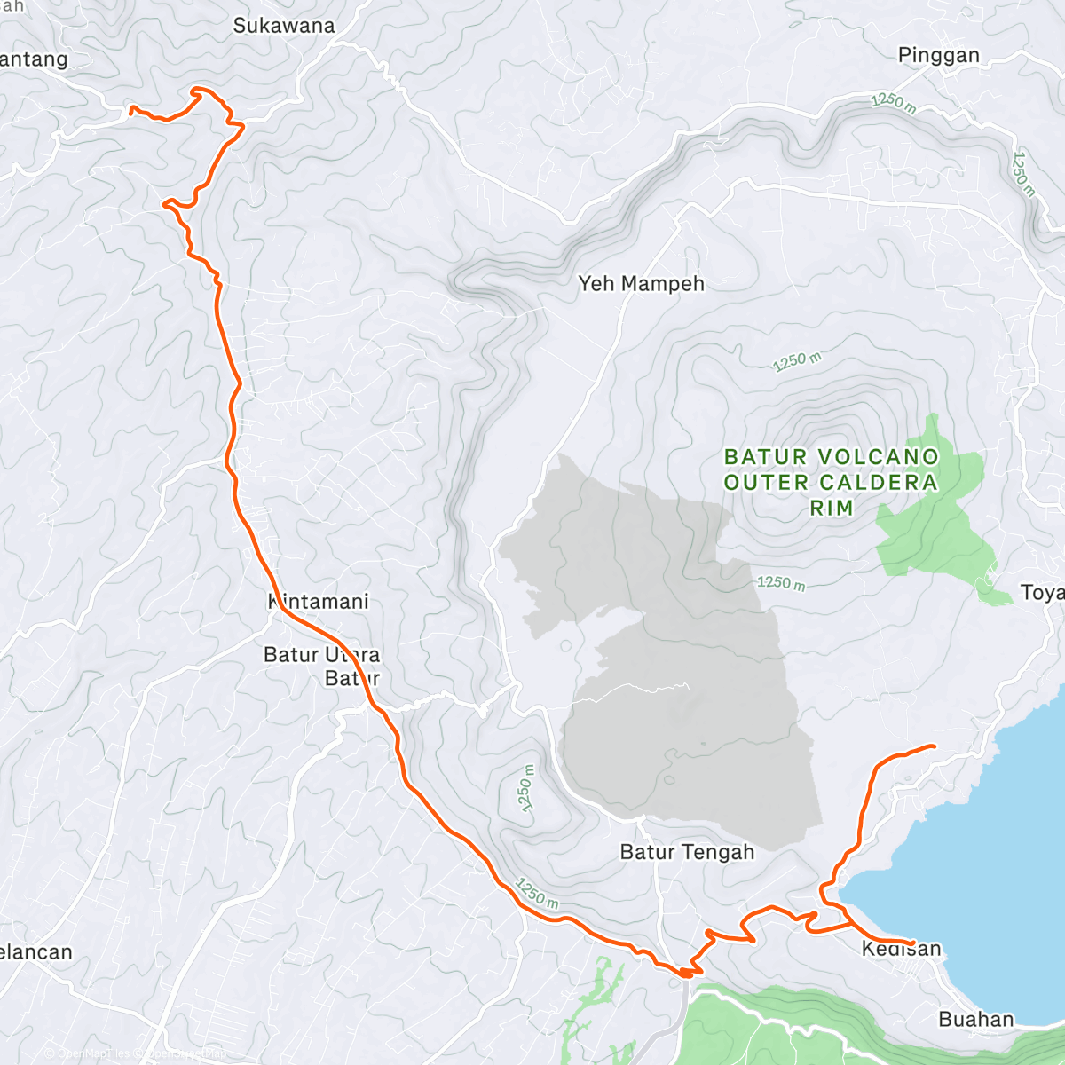 Map of the activity, Bali#5