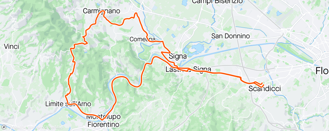 Map of the activity, Castra...con lo zainetto da 8 kg( di panza)