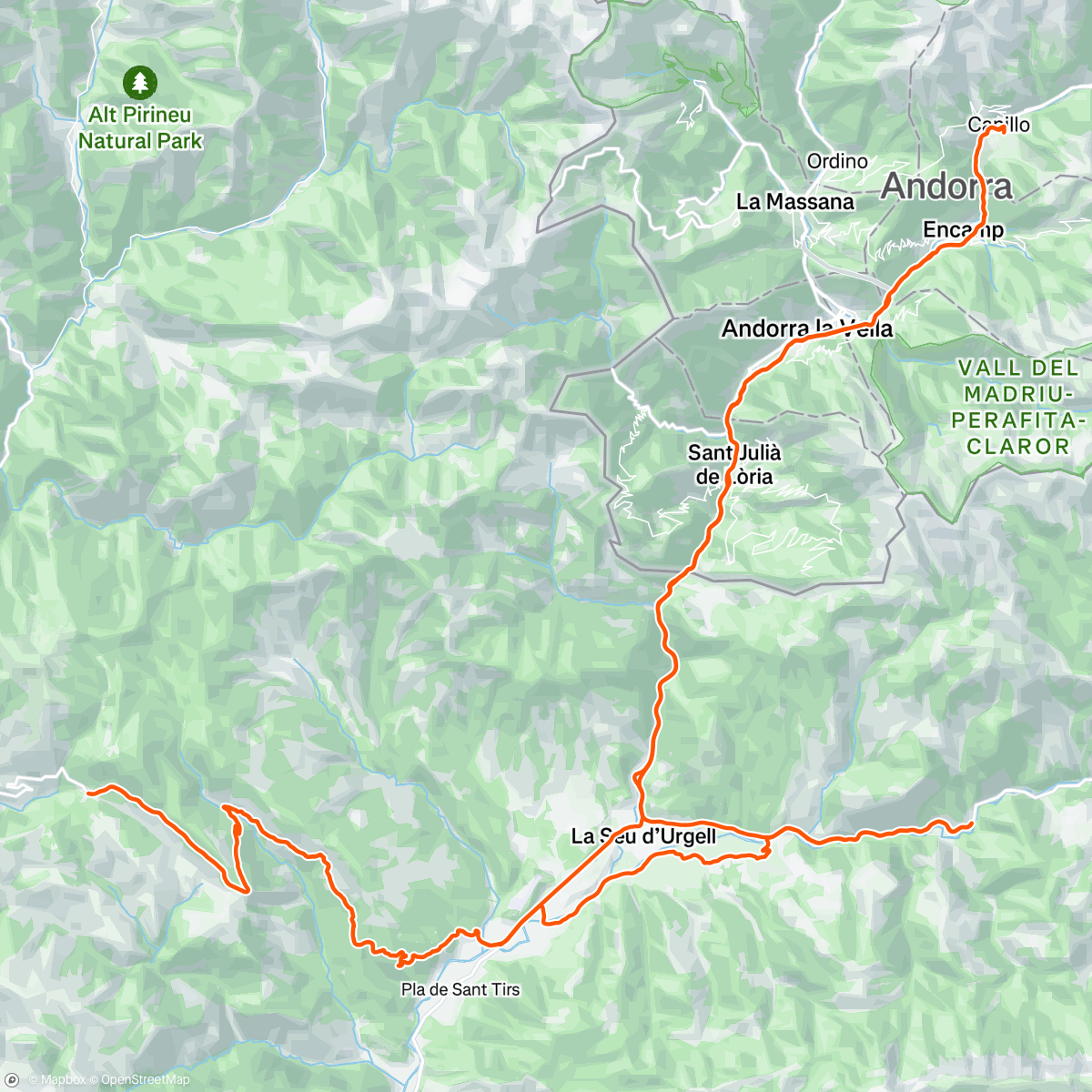 Карта физической активности (Bicicleta por la mañana)