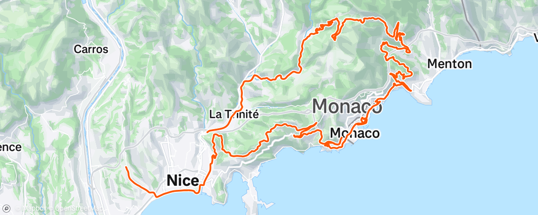 Map of the activity, Sortie vélo dans l'après-midi
