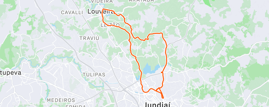 Карта физической активности (#12# Louveira com chuva!)