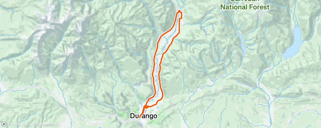 Map of the activity, Lunch Ride