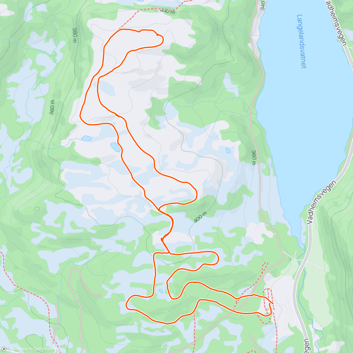 Map of the activity, Ski med Sondre og Jens✌️