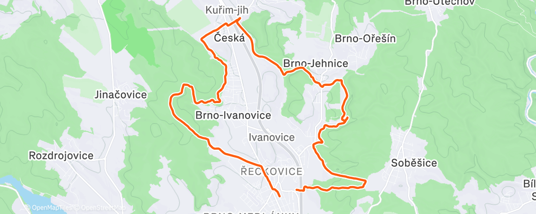 Карта физической активности (Lunch Run)