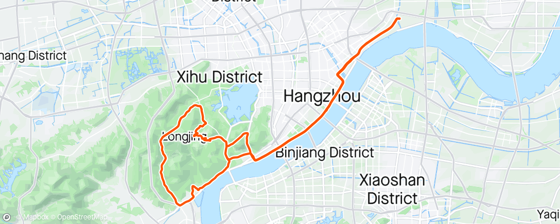 Map of the activity, 午後騎乘