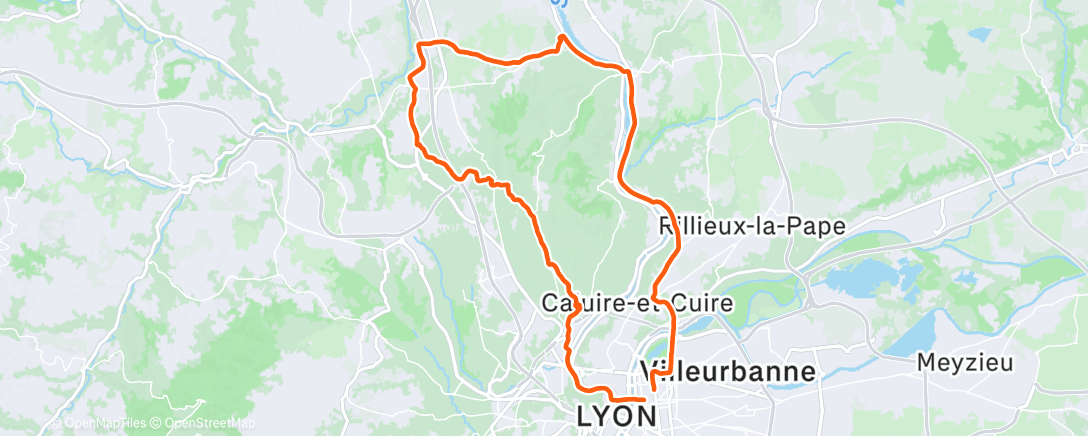 Mappa dell'attività Sortie vélo le midi