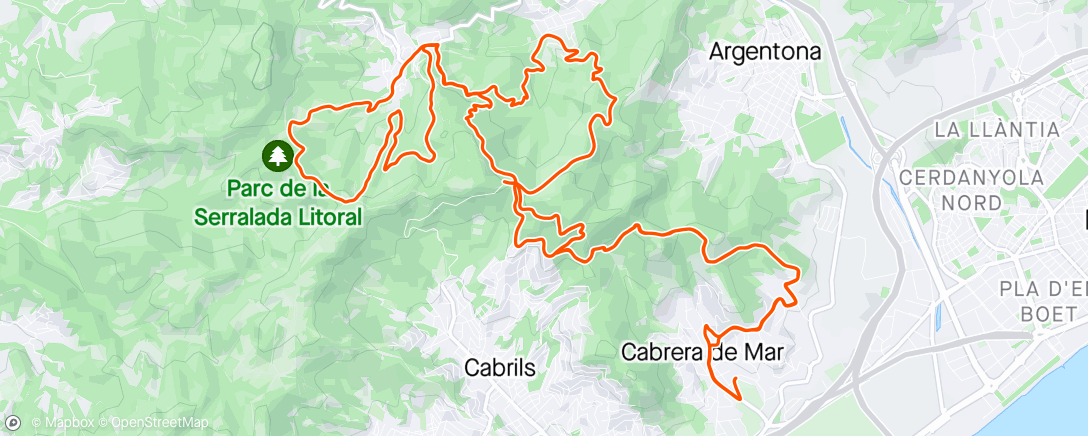 Map of the activity, Maresmeando en BTT🫶🫶🫶