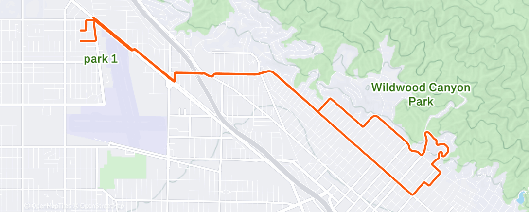 Map of the activity, Morning Mountain Bike Ride