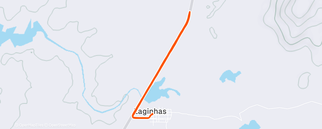 Map of the activity, Corrida matinal