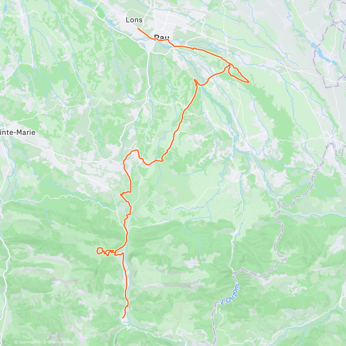 Map of the activity, Gravel