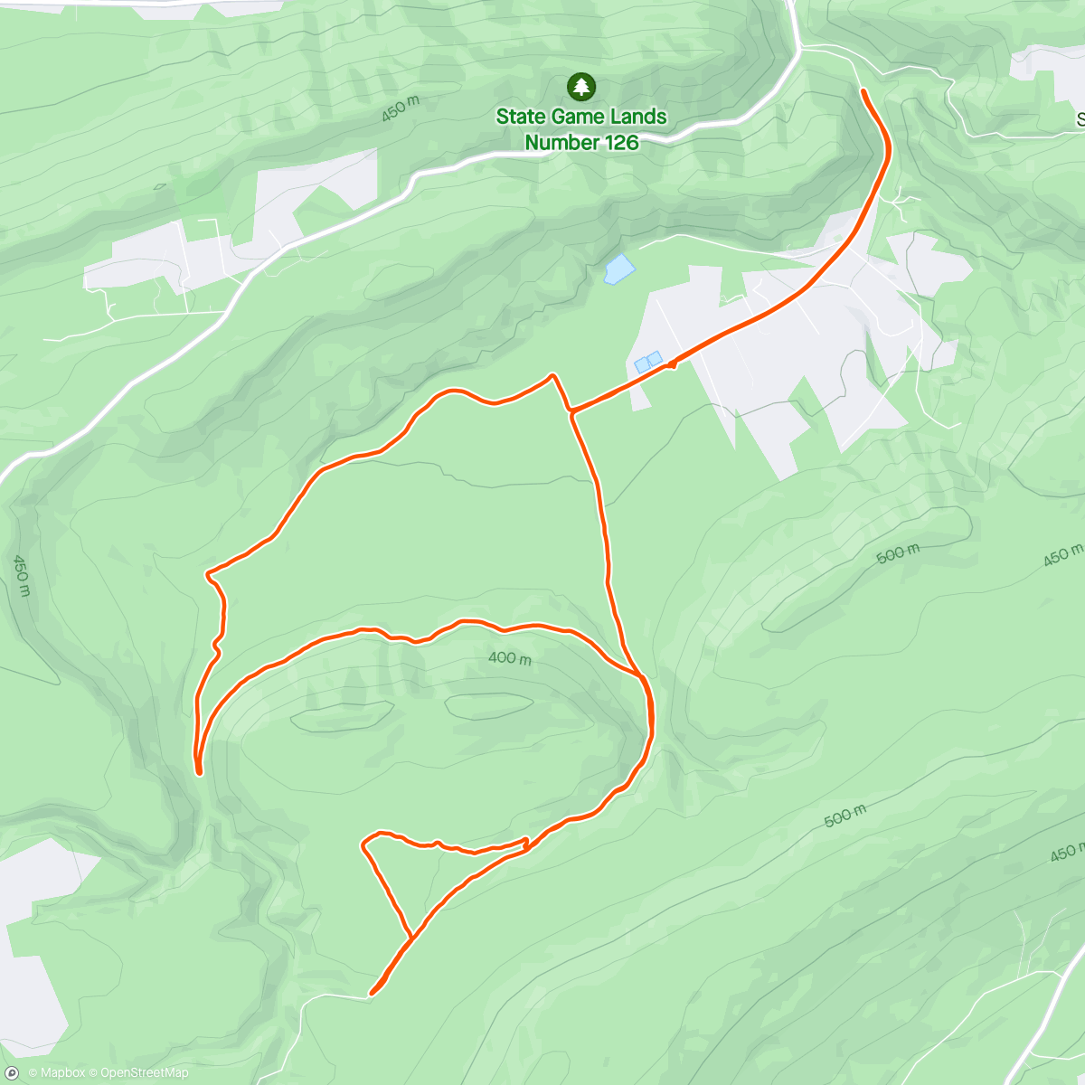 Map of the activity, Thick single and double