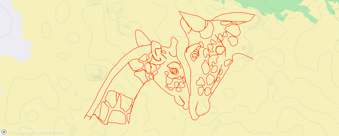 Map of the activity, Giraffe Conservation Foundation (GCF)🦒🦒
 #StandTallForGiraffe