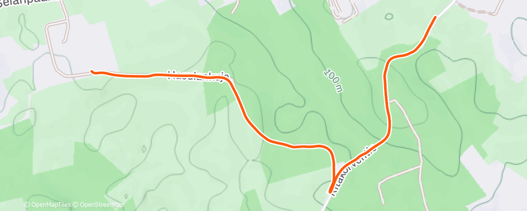 Map of the activity, Lunch Walk