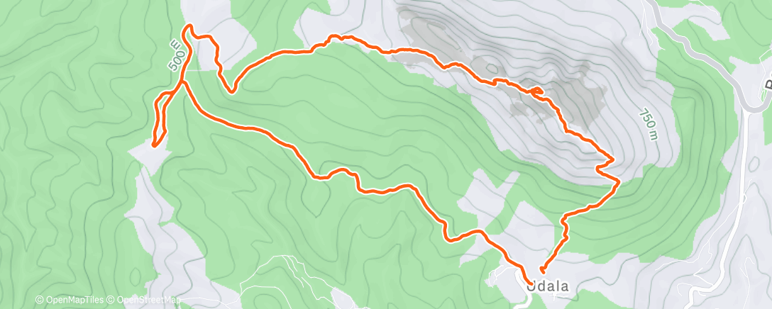 Map of the activity, Entrenamiento matutino