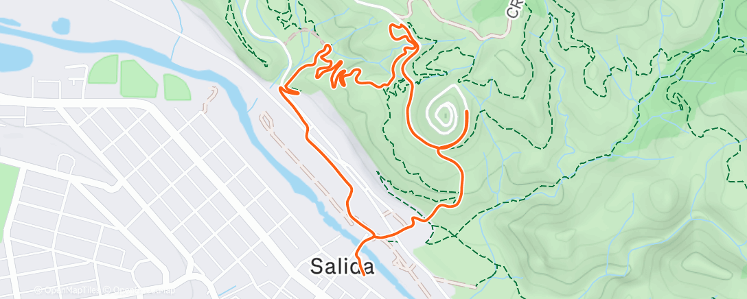 Map of the activity, Lil run before run club