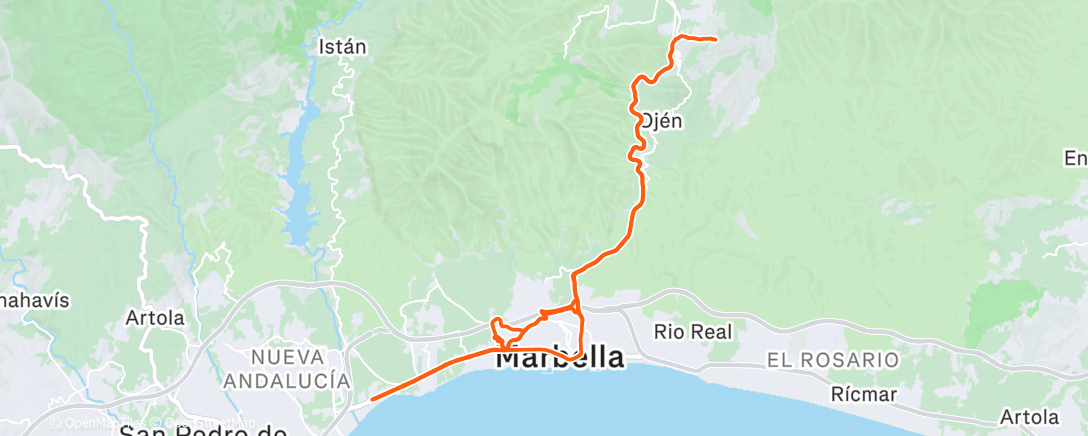 Map of the activity, Morning Ride