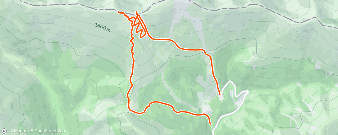 Map of the activity, Morning Backcountry Ski