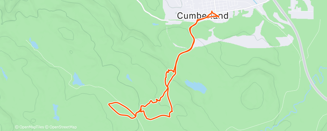 Map of the activity, Morning Ride