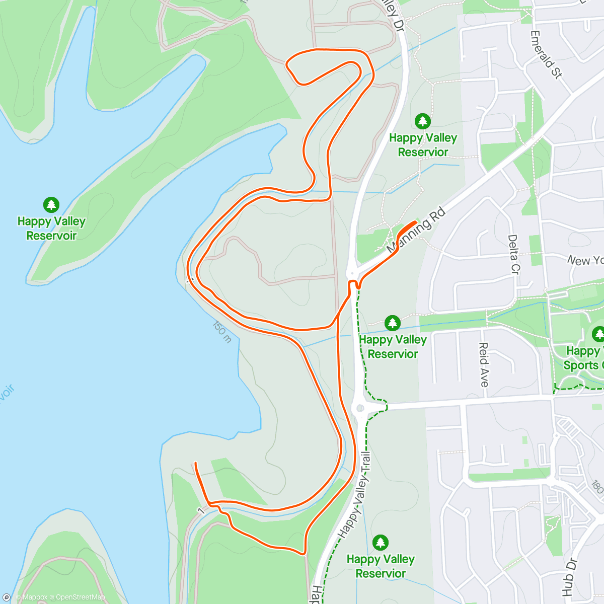 Map of the activity, One more lap with Nat
