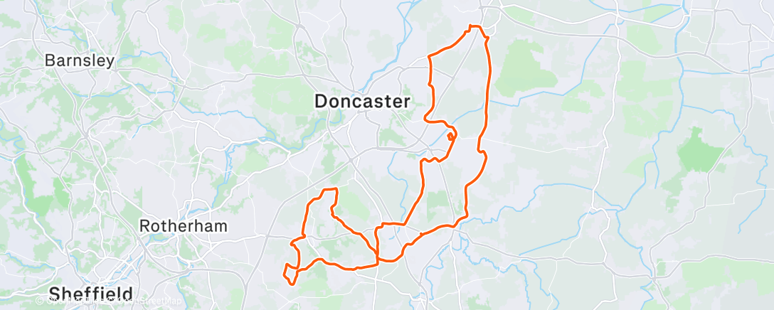 Map of the activity, Morning Ride