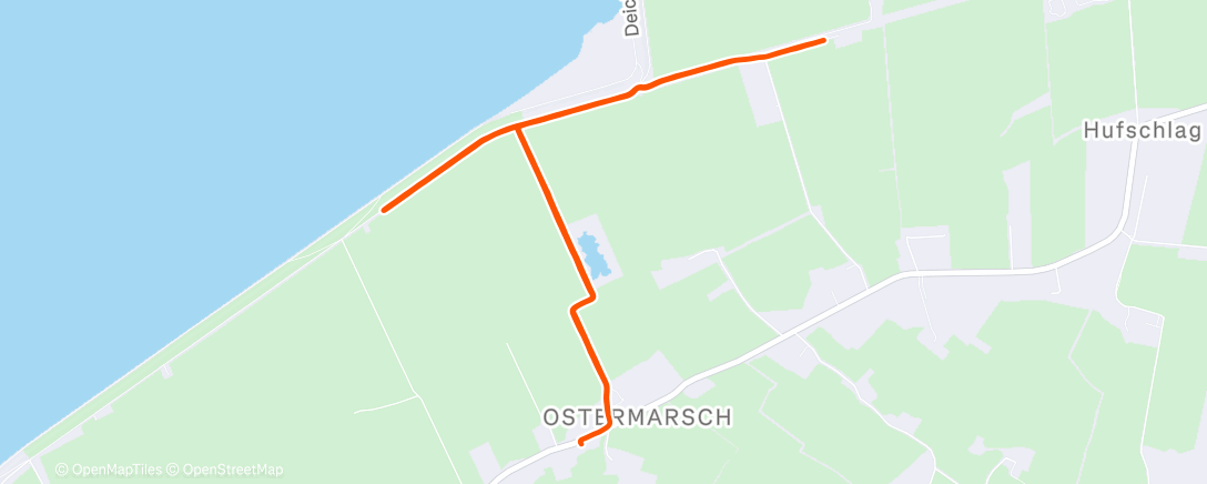 Карта физической активности (Lauf am Nachmittag)