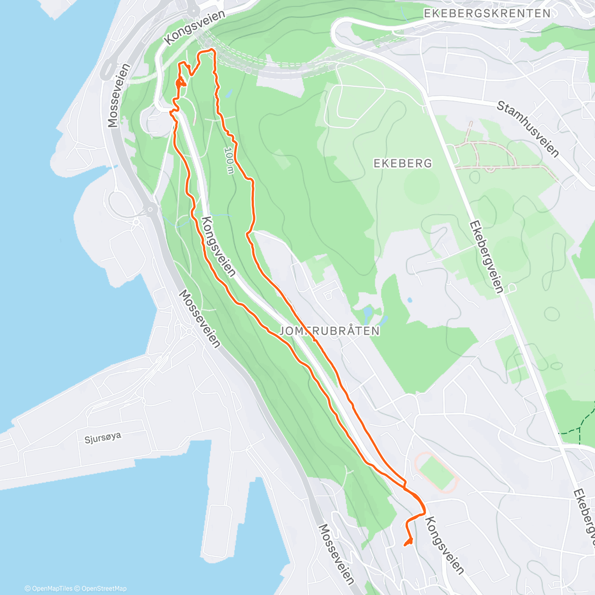 Map of the activity, Liten luftetur🥰