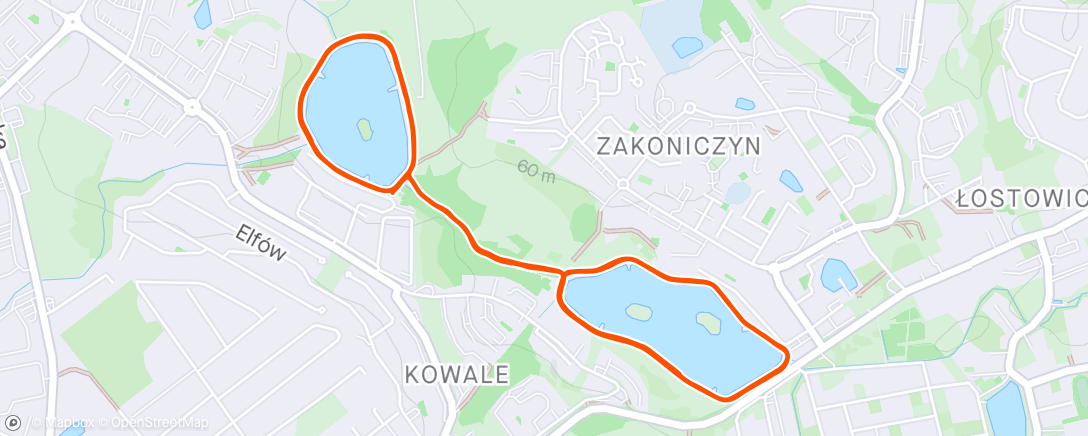Map of the activity, Easy 6km + RTM6X100