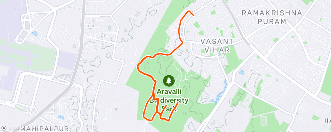 Mapa da atividade, Morning Run