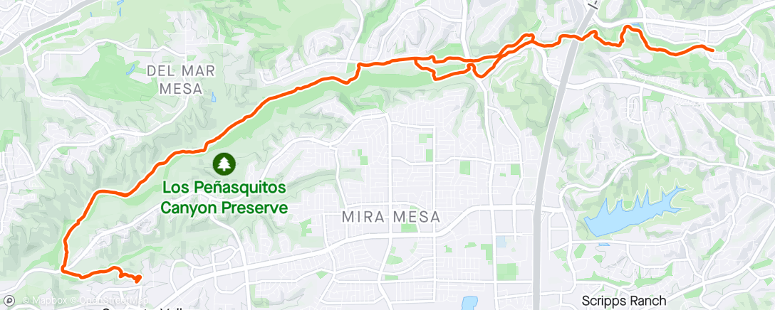 Map of the activity, MTB Commute