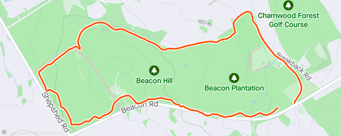 Map of the activity, Beacon Hill