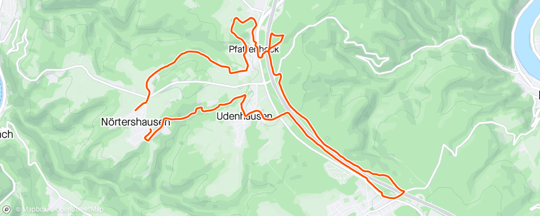 Map of the activity, Fettverbrennungsmodus