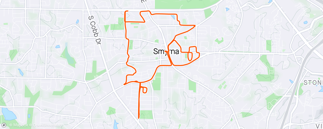 Map of the activity, Easy Sunday ride around the hood