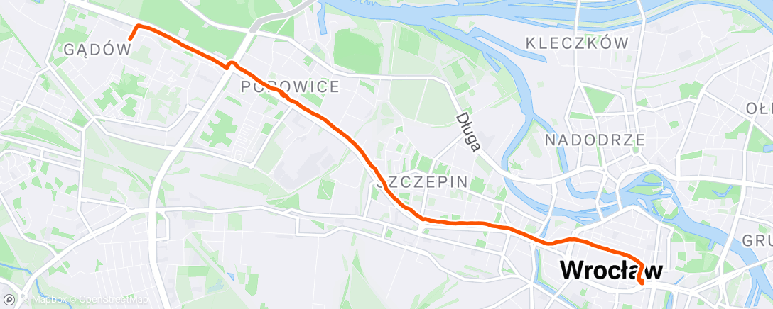 Map of the activity, Afternoon Ride