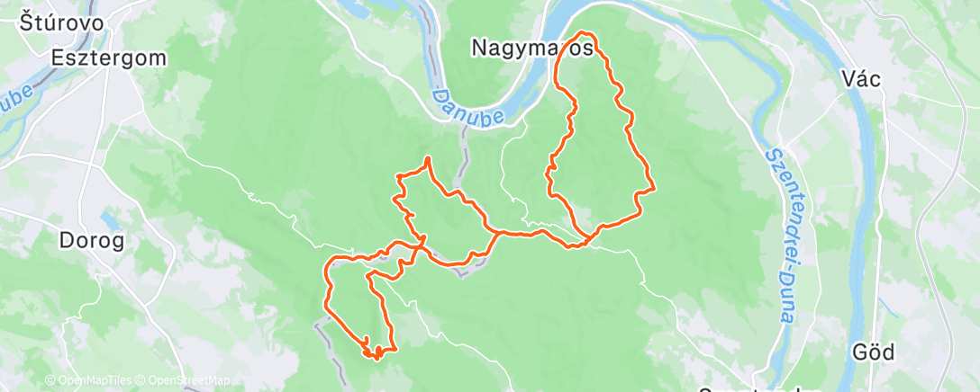 Map of the activity, Rigó Ultra Trail