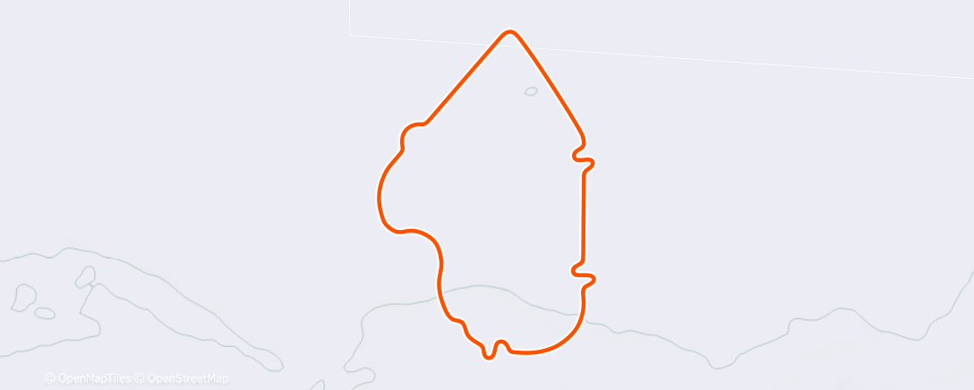 Map of the activity, MyWhoosh - Steady Climbing #1