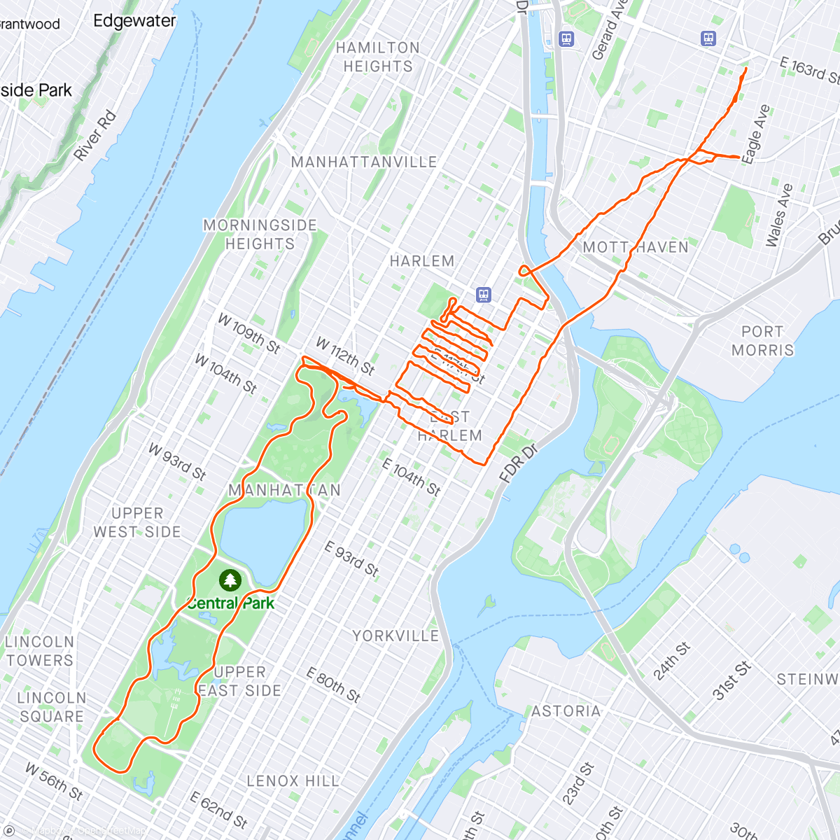 Map of the activity, Central Park Conquest 😃