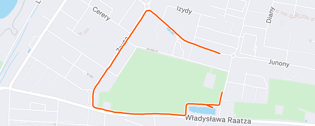 Map of the activity, Afternoon Walk