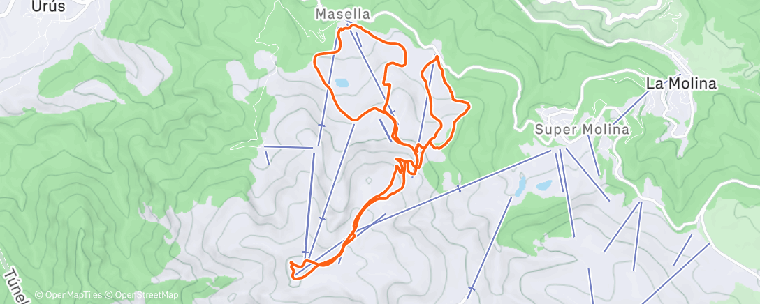 Карта физической активности (Morning Backcountry Ski)