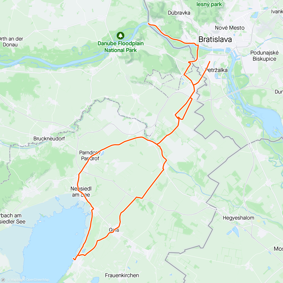Map of the activity, prvá stovka 2024