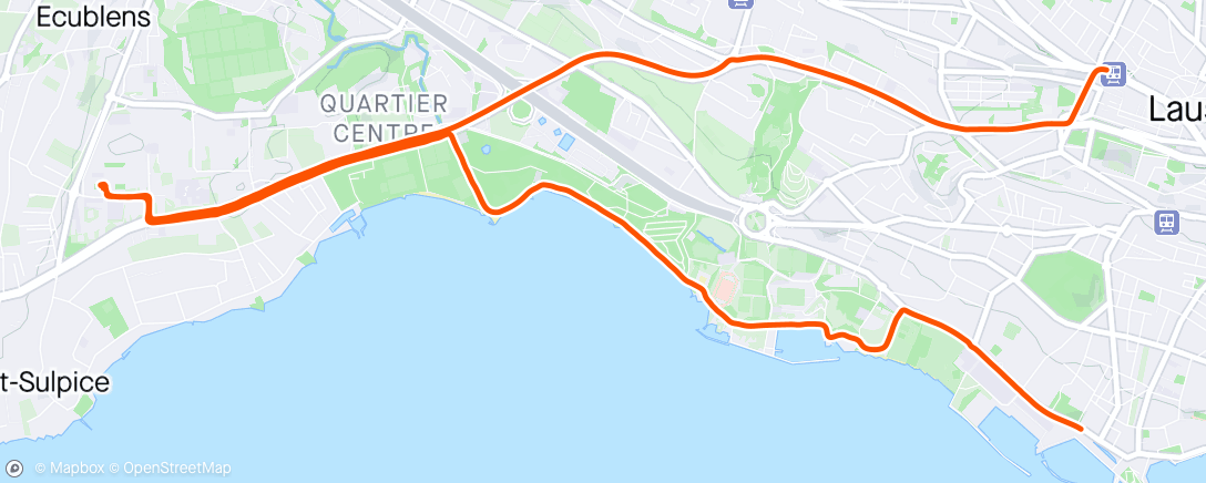 Map of the activity, EPFL Ride