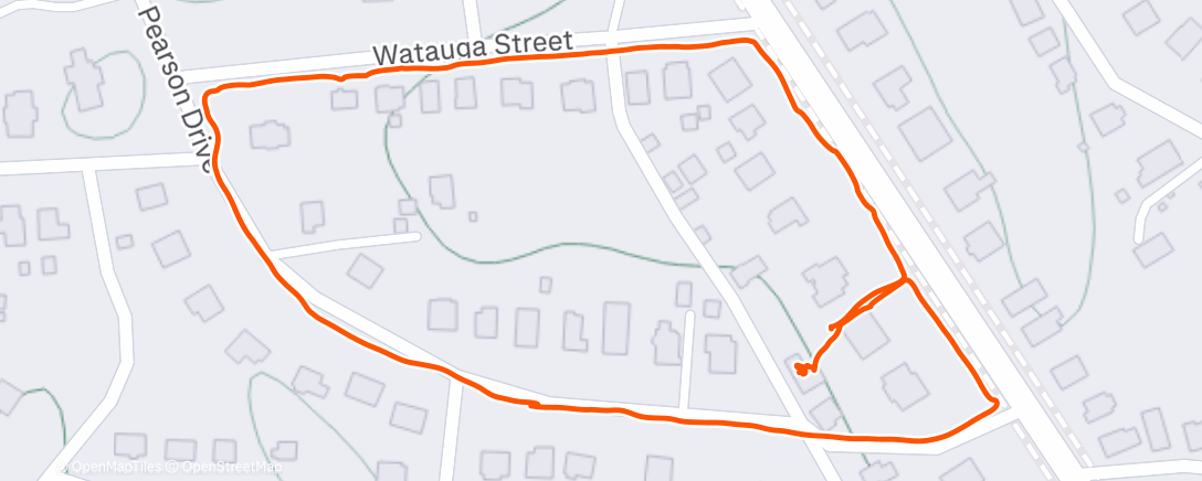 Map of the activity, Sniff walk walk with Lou