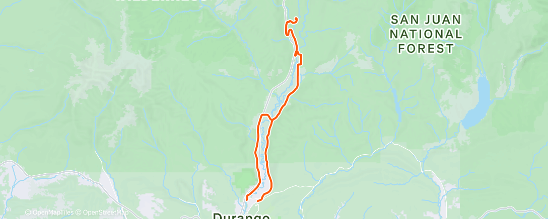 Map of the activity, Afternoon Ride