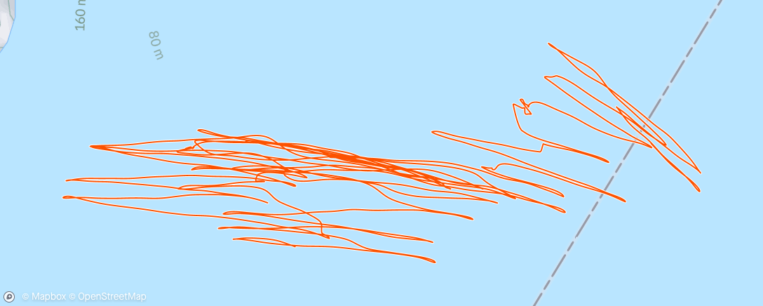 Map of the activity, Kitesurfing am Nachmittag