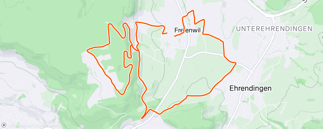 Map of the activity, Lauf am Nachmittag