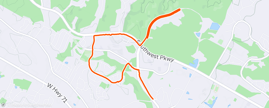 Map of the activity, Night Walk
