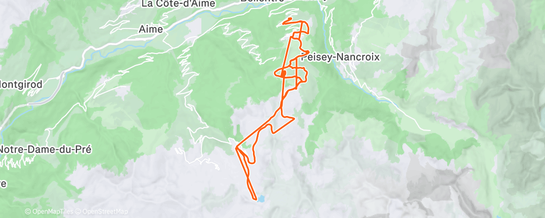 Карта физической активности (Lunch Snowboard)