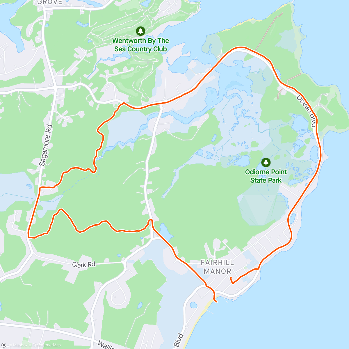 Карта физической активности (Pavement,Path & PLUNGE 10K Run)