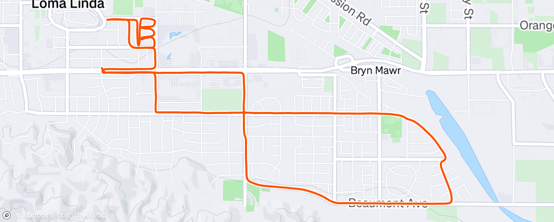 Map of the activity, Morning Run