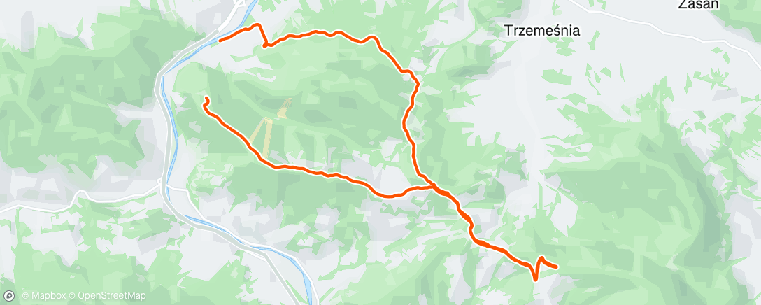 Map of the activity, Lunch Run