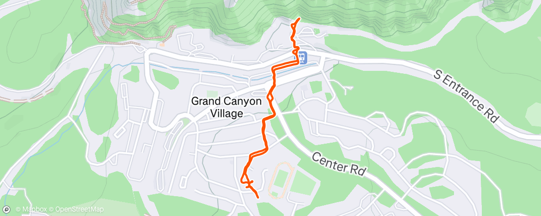Map of the activity, Evening Hike